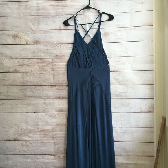 FREE PEOPLE FOUR PANEL MAXI DRESS IN DEEP TEAL - Picture 7 of 11
